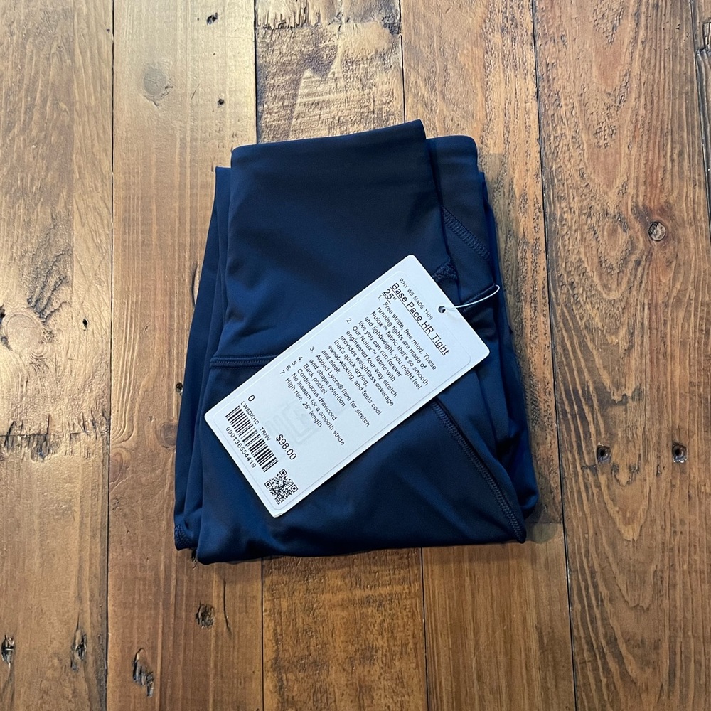 Closeout!▪️NWT Lululemon Base Pace HR Running Leggings 25” - Picture 2 of 7